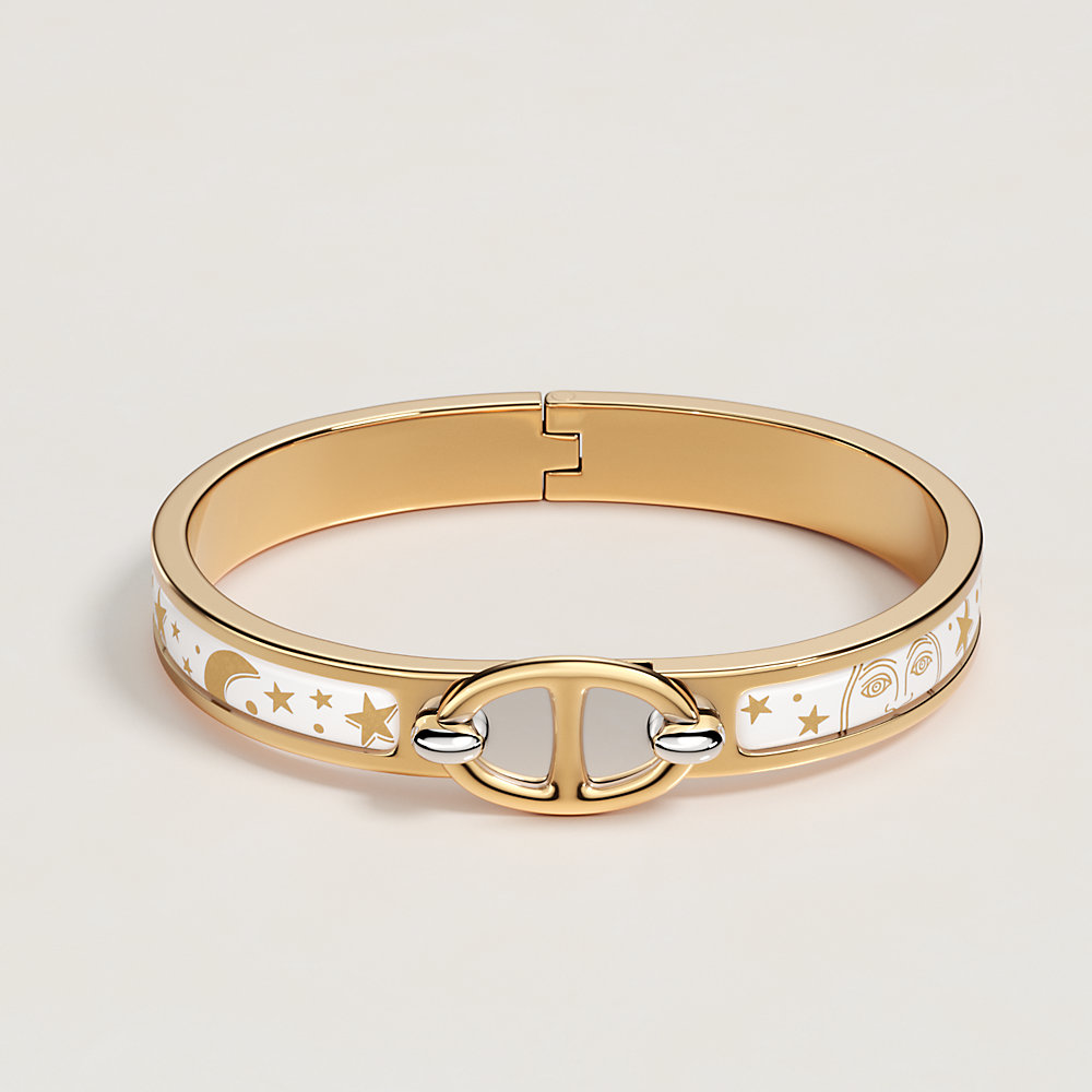 Mini Clic Chaine d'Ancre Gloria Soli bracelet - White | Hermès